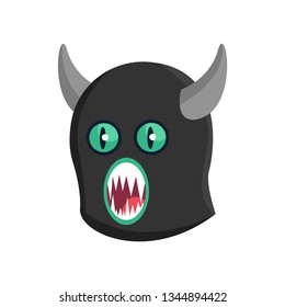 Cute monster on the white background