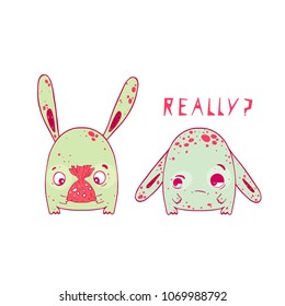 cute monster print