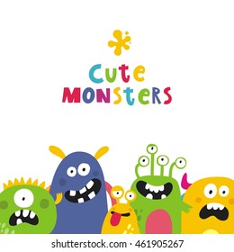 Cute monster print