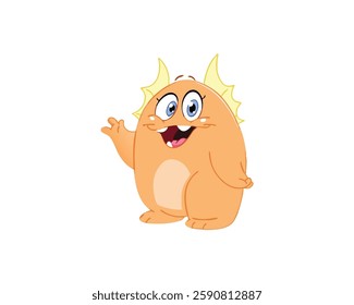 Cute Monster Saying hi to all