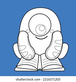 Marca digital de escuela de monstruos
