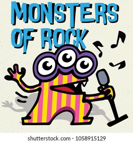 cute monster singer