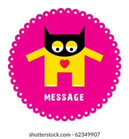 cute monster sticker