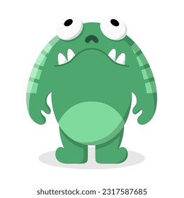 cute monster theme design illustration