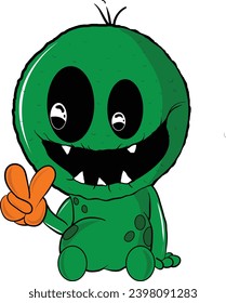 Cute monster for t-shirt, sticker or gift