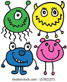 cute monster vector