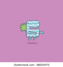 Cute monster vector.