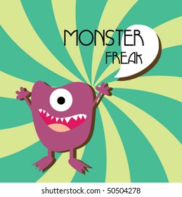 Cute monster vector 5