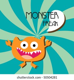 Cute monster vector 6