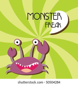 Cute monster vector 7