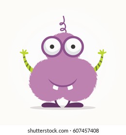 Cute monster vector cartoon