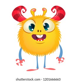 Cute monster vector cartoon. Isolated