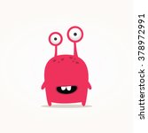 Cute monster vector illustration