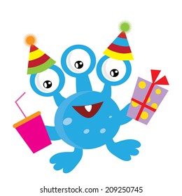 Cute monster vector illustration