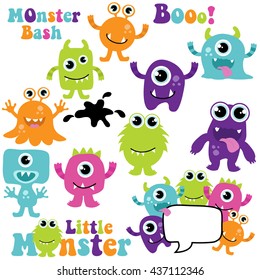 Cute monster vector illustration