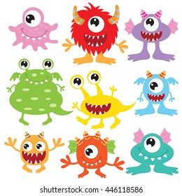 Cute monster vector illustration