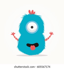 Cute monster vector illustration