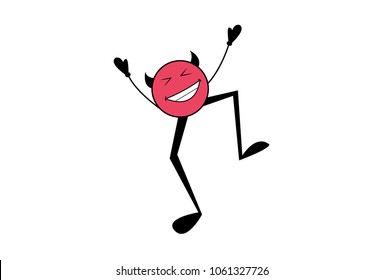 Cute Monster. Vector Illustration. Isolated on white background.
