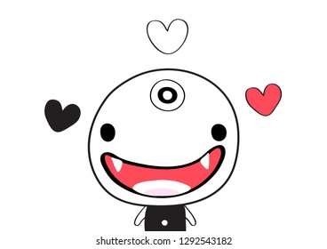 cute monster for your design , print  cartoon vector eps.10