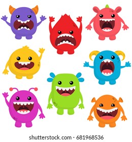 Cute Monsters With Big Mouths