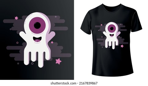 Cute monsters character design, Vector illustration, flat design
