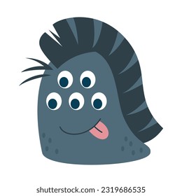 Cute monsters character illustration. Funny monster cartoon design illustration design for logo and print product