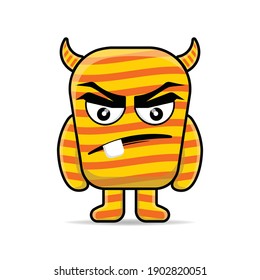 cute monsters design mascot kawaii