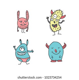 Cute monsters doodles
