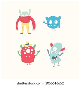 Cute monsters doodles