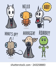 Cute monsters. EPS8.