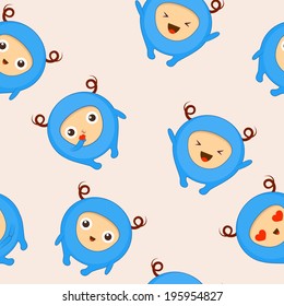 Cute monsters pattern