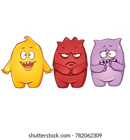 Cute monsters set