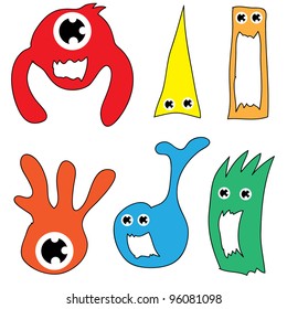 Cute monsters set