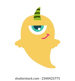 Cute Monsters Vector Illustration.  Creature cartoon character drawings. Monsters illustration. Alien clip art. Creepy critter graphic collection.