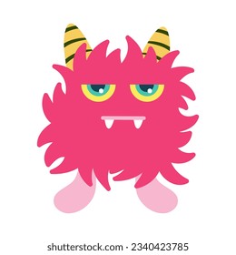 Cute Monsters Vector Illustration.  Creature cartoon character drawings. Monsters illustration. Alien clip art. Creepy critter graphic collection.