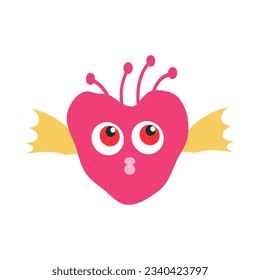 Cute Monsters Vector Illustration.  Creature cartoon character drawings. Monsters illustration. Alien clip art. Creepy critter graphic collection.