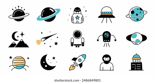 Cute Monsters Vector Set. Kids cartoon character design for poster, baby products logo and packaging design.