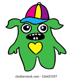 cute monster/T-shirt graphics/cute cartoon characters/cute graphics for kids/Book illustrations/textile graphic/graphic designs for kindergarten/cartoon character design/fashion graphic/cute wallpaper