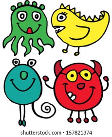 cute monster/T-shirt graphics/cute cartoon characters/cute graphics for kids/Book illustrations/textile graphic/graphic designs for kindergarten/cartoon character design/fashion graphic/cute wallpaper