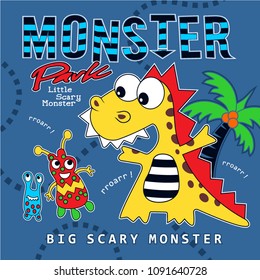 cute monster,vector illustration