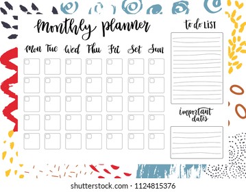 15,956 Cute monthly planner Images, Stock Photos & Vectors | Shutterstock