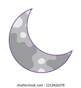 Cute moon cartoon