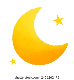 It's a cute moon clip art.