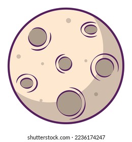 cute moon design over white