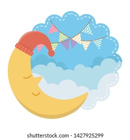 Cute moon design vector illustration