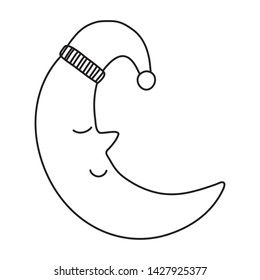 Cute moon design vector illustration