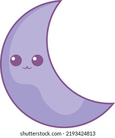 luna linda con dibujos a mano dibujos animados kawaii diseño de ilustración vectorial. Úsalo para tarjetas de invitación feliz cumpleaños, camisetas impresas, duchas para bebés.