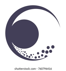cute moon isolated icon