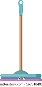 Mopa de corte, ilustración, vector sobre fondo blanco.