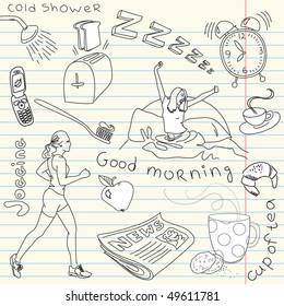 Cute morning doodles